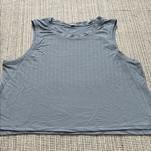 Lululemon Athletica Women’s Light Blue Relaxed Cropped Muscle Tank SZ 12